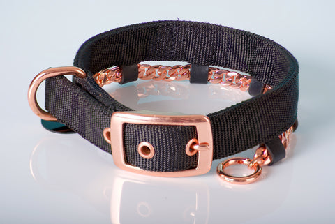 <BR>Copper Pet Collar  Leather & Nylon Healing Solution For your Pets