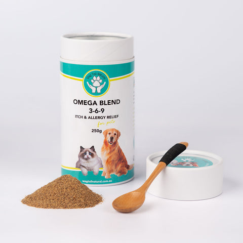 <BR>Pet Allergy Relief Bundle | Calming Supplements & Copper Collar