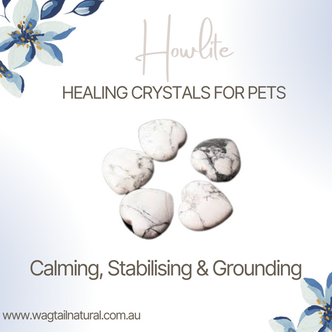<BR> Howlite Crystal Calming, Stabilising and Grounding