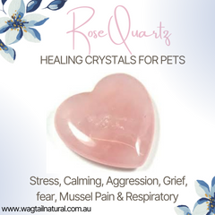 Rose Quartz Crystal Stress, Calming, Aggression, Grief, Fear, Muscle Pain and Respiratory Issues